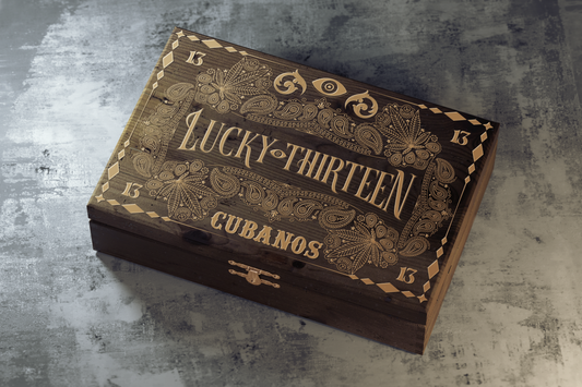 Lucky Thirteen Los Angeles - Cubano Cigar Box